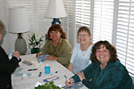 Christie, Luanna & Lorna sign books